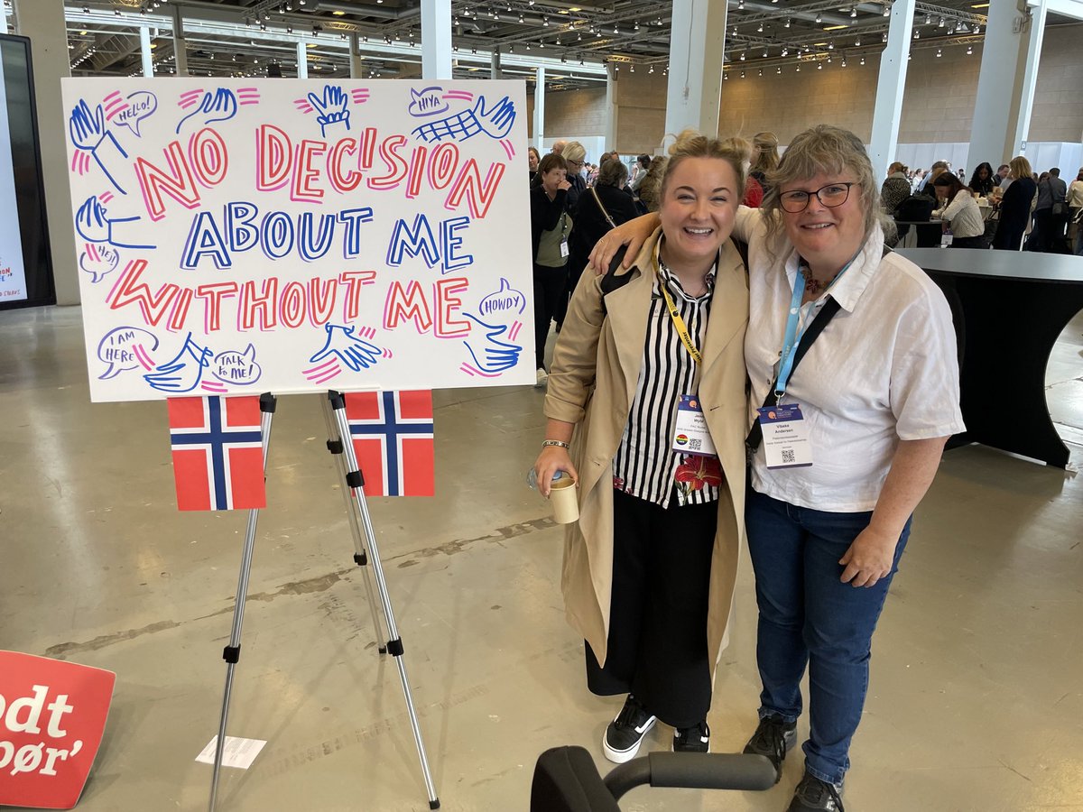 #Quality2023 Meeting Vibeke who is an inspiring Patient Safety Champion and enjoyed our conversation about how much the patient’s voice matters 🤍🦄