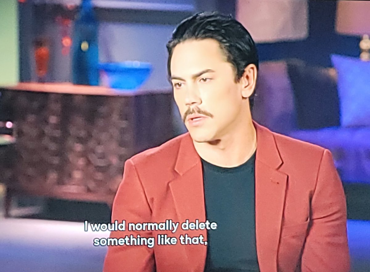 imonabeachbeech's tweet photo. This part tells everything you need to know about Tom. He's a consistent cheater and is used to cleaning up his mess. #scumdoval #pumprules #cheatercheaterbestfriendeater https://t.co/rUV8gtLkho