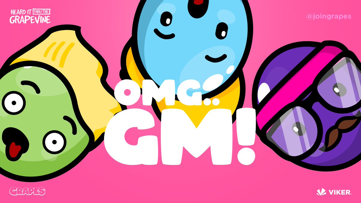 JoinGrapes's tweet photo. OMG.. GM!

Woke up to a new Grape Juice high score 👀 

What is your 'OMG' moment today?