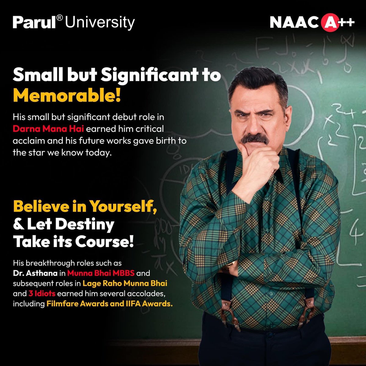 drdevanshupatel's tweet photo. 2/2: We are elated to welcome @bomanirani as our Brand Ambassador. Let us all come together and give him a warm welcome. 🤍

#brandambassador #LifeAtPU #paruluniversity https://t.co/FDivyEkwPv