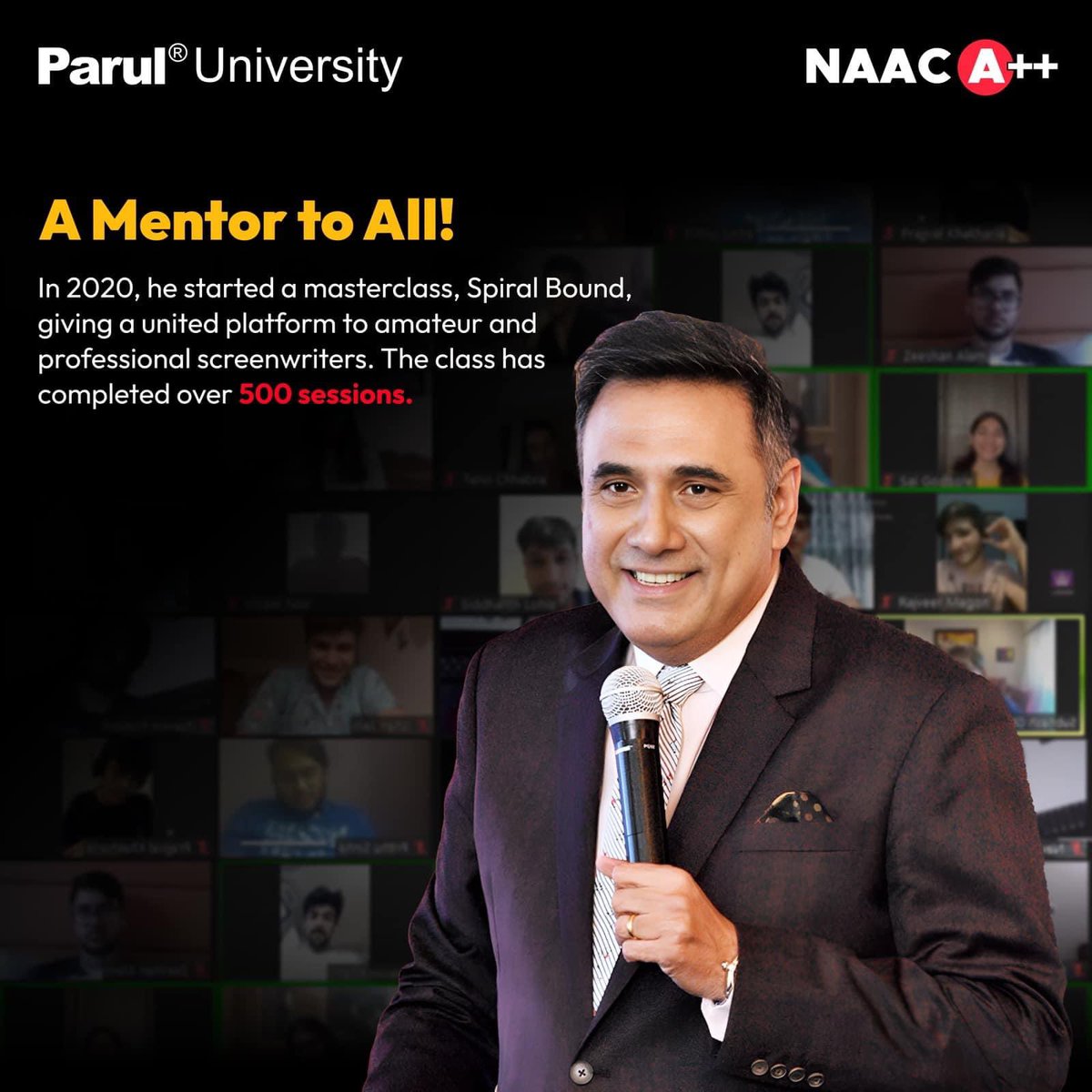 drdevanshupatel's tweet photo. 2/2: We are elated to welcome @bomanirani as our Brand Ambassador. Let us all come together and give him a warm welcome. 🤍

#brandambassador #LifeAtPU #paruluniversity https://t.co/FDivyEkwPv
