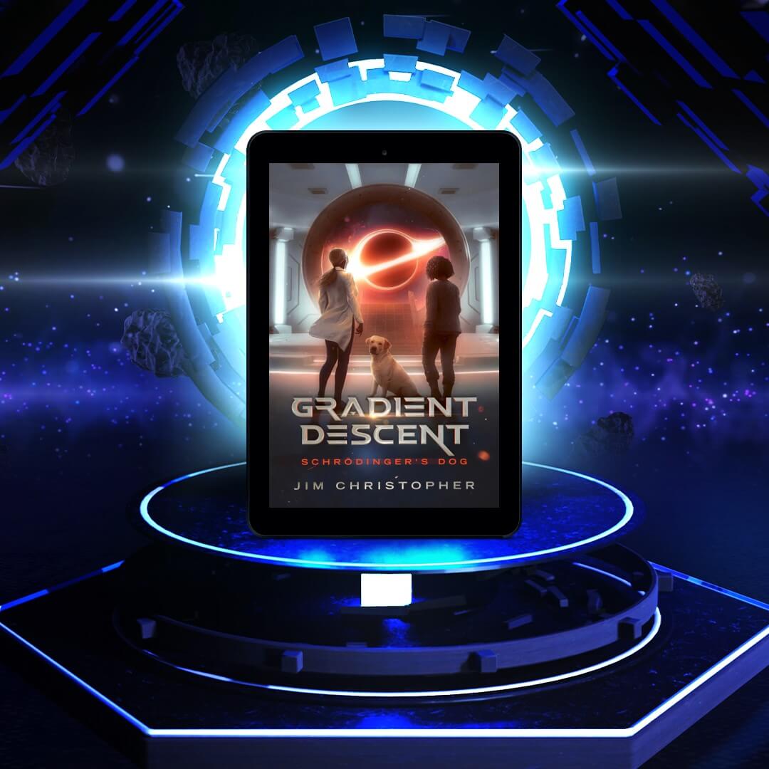 Black holes. Time travel. Quantum strangeness. Weapons from the future. Nobel-prize winning murderers. Corporate incompetence. Institutional misogyny. The end of the world. Can two women survive it all to save a dog that’s already dead? Find out: go.jclnk.com/gd