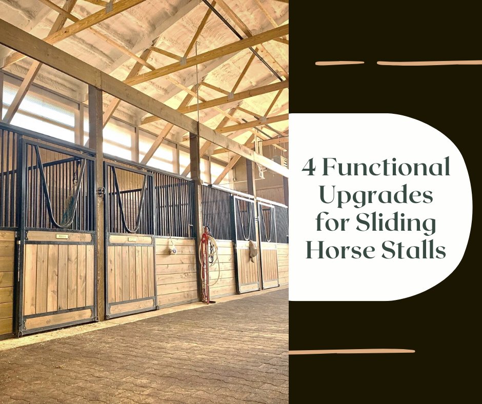 Considering Sliding Horse Stalls for your next project? If so, here are 4 upgrades to consider to make your Sliding Horse Stalls more functional: americanstalls.com/4-functional-u…

#NewBarn #DreamBarn #HorseStalls #SlidingHorseStalls
