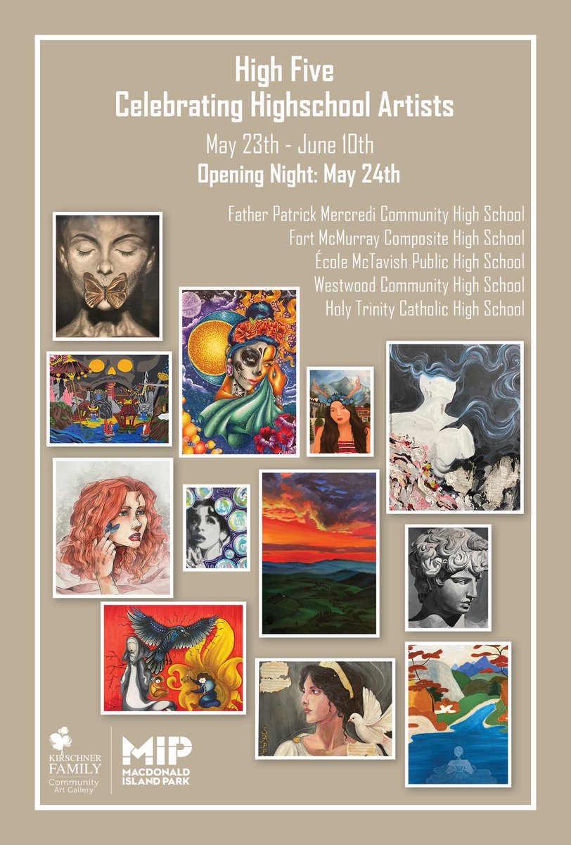 Come to the High Five Opening Night and see some amazing art May 24th from 7:00 pm - 9:00 pm.