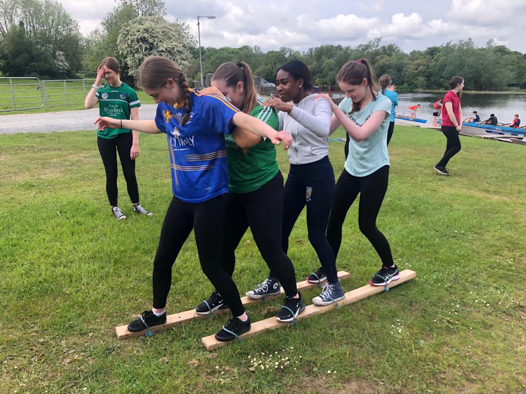 CastletroyC's tweet photo. TY students having an Amazing day with Get Going and Get Rowing at Castleconnell boat club , huge thanks to Amy ,Anouk Lauren and the team #getgoinggetrowing https://t.co/iXJQcfWQKh