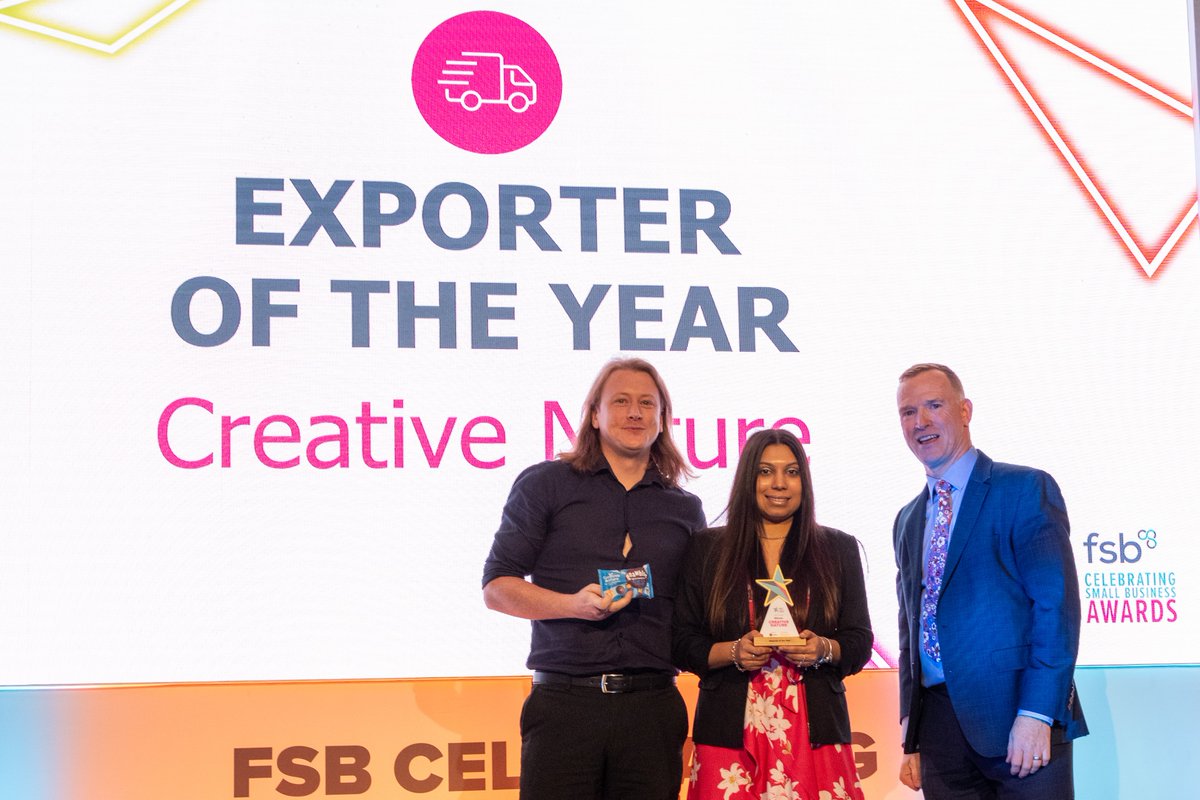 FSB_Voice's tweet photo. Wishing a HUGE congratulations to the first group of #FSBawards winners from today’s event! 👇

🏆 @YellowHareTiree (@FSB_Scotland) - Micro Business of the Year, sponsored by Tyl by NatWest
🏆 @creativenature (@FSBSurrey) - Exporter of the Year
🏆 Be:Loved  (@FSBThamesValley) - Business & Product Innovation Award
🏆 EGO Technology Ltd  (@FSBStaffsWMids) - Sustainability Award, sponsored by @HSBC UK

Keep your eyes peeled on our #FSBawards tag for all the latest awards happenings!