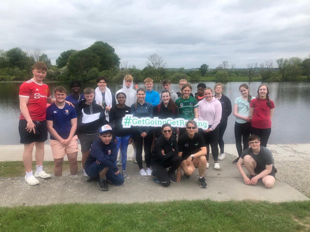 CastletroyC's tweet photo. TY students having an Amazing day with Get Going and Get Rowing at Castleconnell boat club , huge thanks to Amy ,Anouk Lauren and the team #getgoinggetrowing https://t.co/IK3U2sHkdC