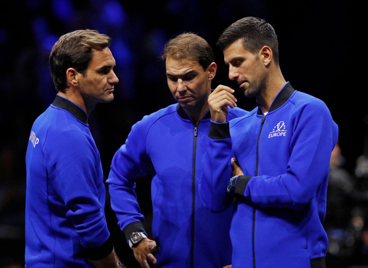 TheMagician5GS's tweet photo. Retirada de Federer: 2022

Retirada de Nadal: 2024

Retirada de Djokovic: ?

Se apaga la llama del Big Three. Los hombres que llevaron al tenis a otro nivel y que escribieron los capítulos dorados de este deporte.

El de hoy es un día triste. Muy triste. https://t.co/ybj0Ya8BDE