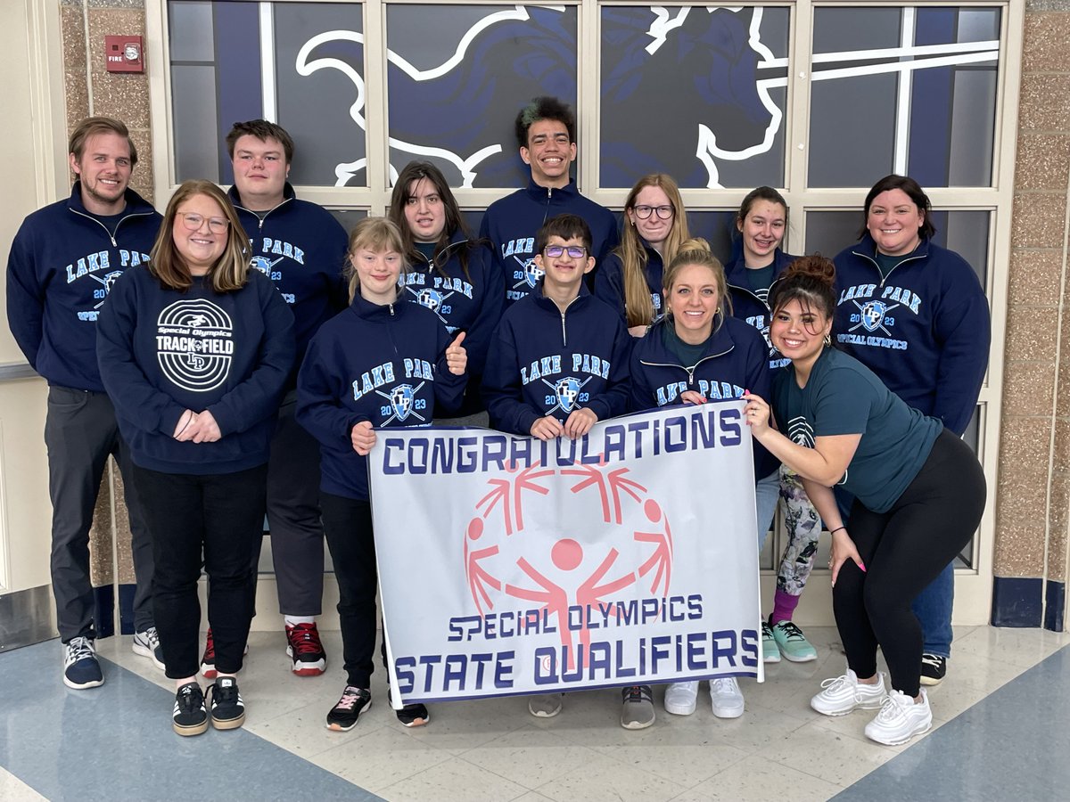 Lake Park was proud to honor our Special Olympics @LPSpOlympics  Track & Field Illinois State Qualifiers today with a Spirit March and sendoff breakfast! 

Good luck in June at Illinois State University in the State Meet and bring home some hardware 🏅🏅🏅 #WeAreLakePark