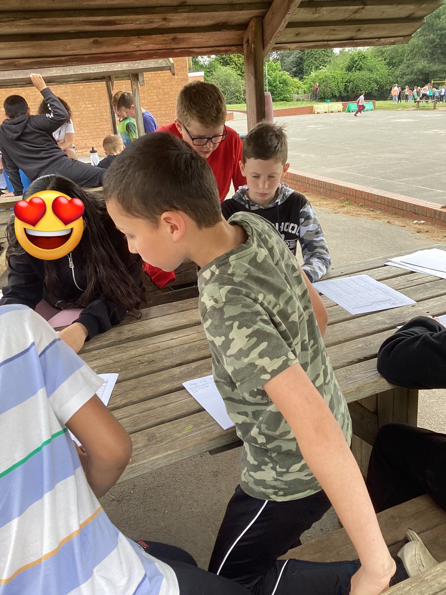 whcps's tweet photo. 5AB had a go at the Spanish description challenge, trying to hold Spanish information in their head and communicate it to their partner sitting 25m away. Together they had to draw the monster from their description #whcoutdoorlearning #whcspanish #whcyear5 #outdoorclassroomday https://t.co/V10hZSKul7