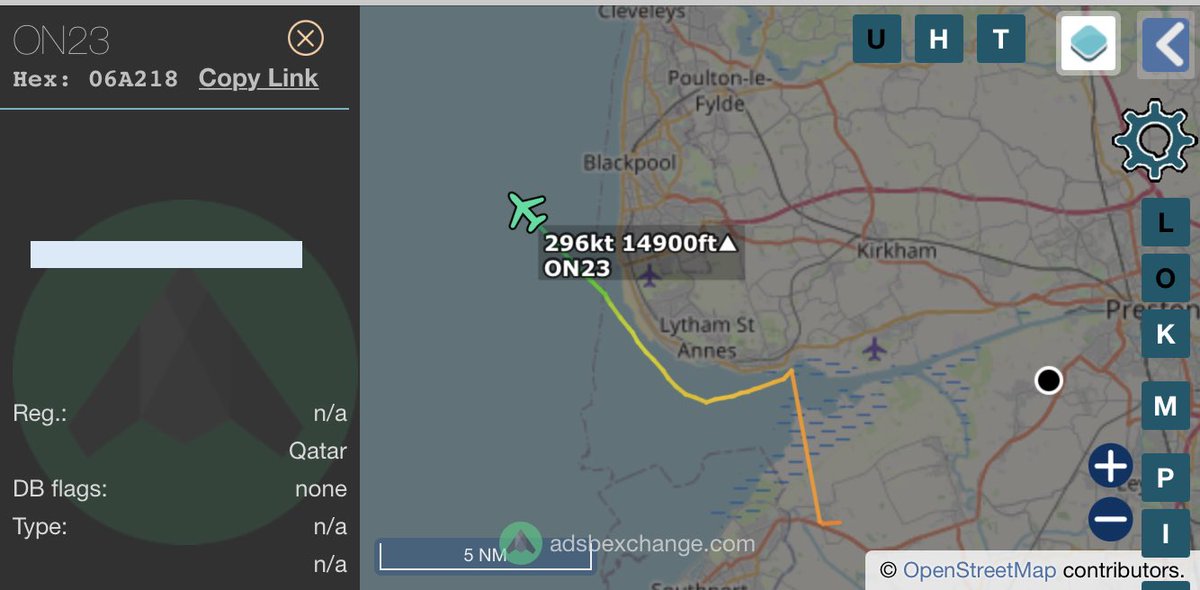 ON23? Something loud just gone up from Warton, likely a Qatari Typhoon.. #avgeek #aviation #haveglass