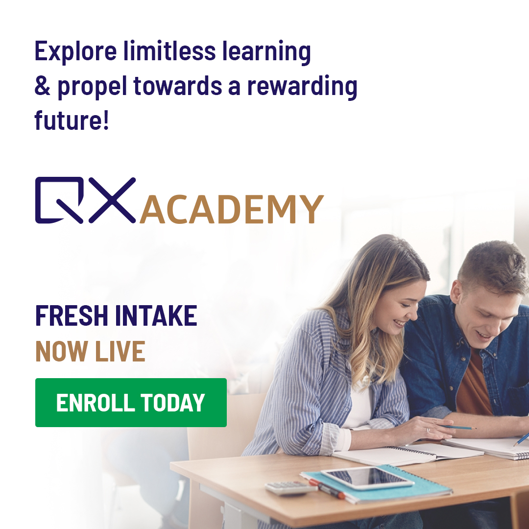 𝐐𝐗 𝐀𝐜𝐚𝐝𝐞𝐦𝐲 𝐢𝐬 𝐁𝐚𝐜𝐤! 𝐄𝐧𝐡𝐚𝐧𝐜𝐞 𝐘𝐨𝐮𝐫 𝐈𝐧𝐭𝐞𝐫𝐧𝐚𝐭𝐢𝐨𝐧𝐚𝐥 𝐀𝐜𝐜𝐨𝐮𝐧𝐭𝐢𝐧𝐠 𝐂𝐚𝐫𝐞𝐞𝐫 𝐰𝐢𝐭𝐡 𝐎𝐮𝐫 15-𝐃𝐚𝐲 𝐅𝐑𝐄𝐄 𝐓𝐫𝐚𝐢𝐧𝐢𝐧𝐠.
Join the upcoming June 2023 batch of QX Academy and shape your career.
Enroll now - qxglobalgroup.com/qxas-academy/