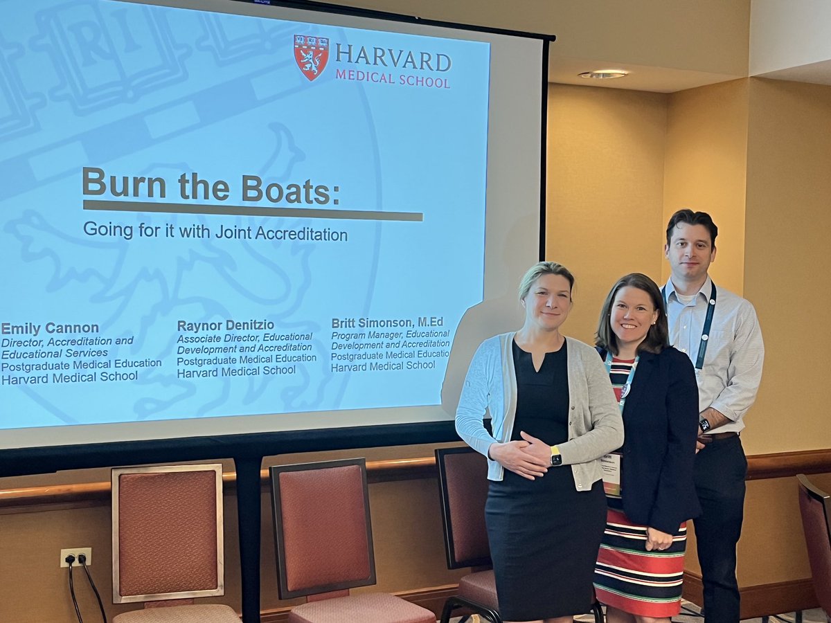 Briluther07's tweet photo. @HMSPostgradCE @harvardmed HMS Accredited programs presenting at @AccreditedCME #accme2023 https://t.co/nZJ0sez0O4