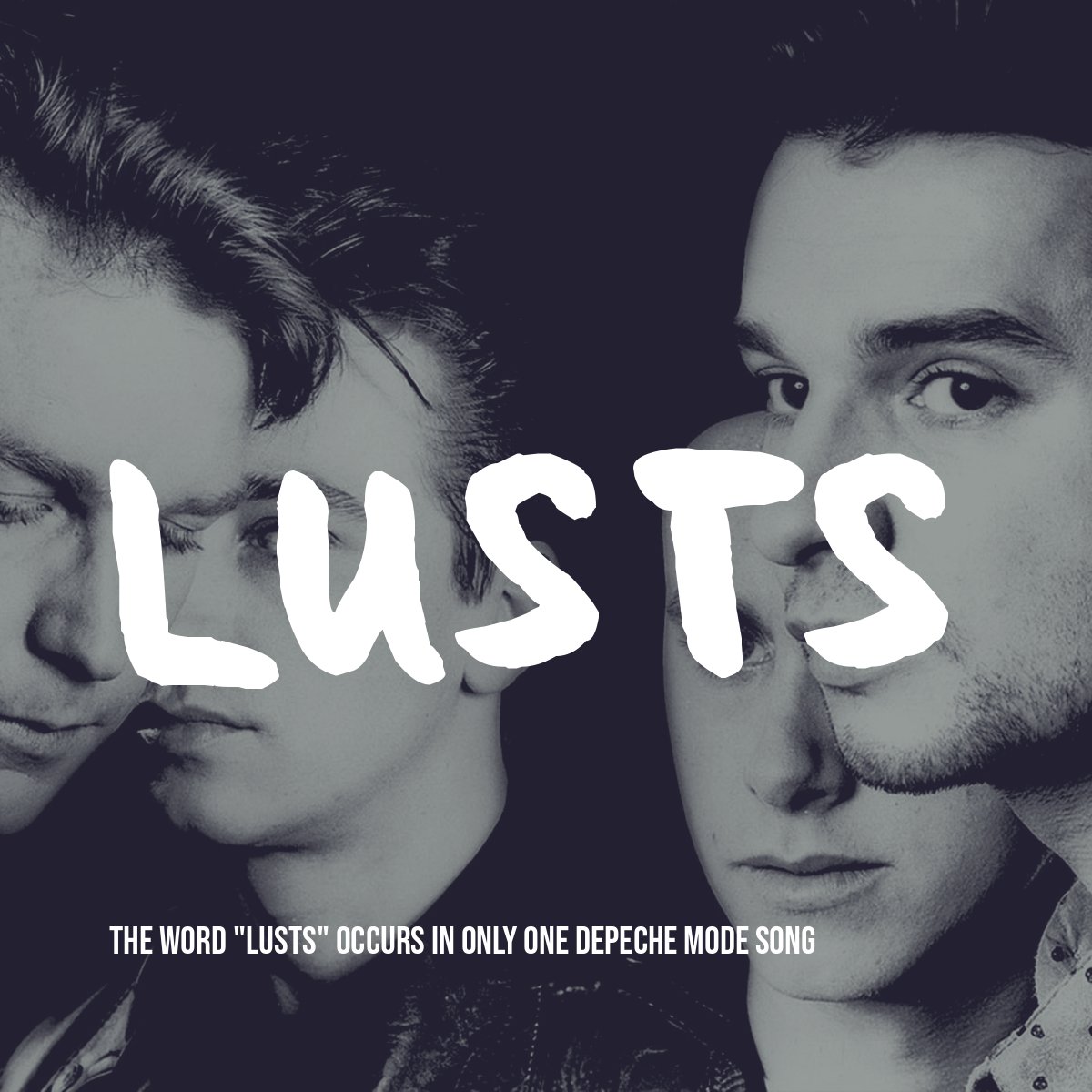 dm_stripped's tweet photo. The word "lusts" occurs in only one Depeche Mode song.
Do you know which one? https://t.co/2CAJBzjXZj