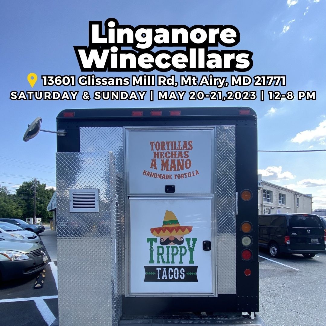 This weekend, our food truck will be at Linganore Winecellars 📍 13601 Glissans Mill Rd, Mt Airy, MD 21771 | MAY 20-21, 2023 | SATURDAY & SUNDAY 🕛 12-8 PM
#TrippyTacos #silverspring #maryland #pupusapizza #birriatacos #tacos #nachos #aguafresca #LinganoreWinecellars #mtairy