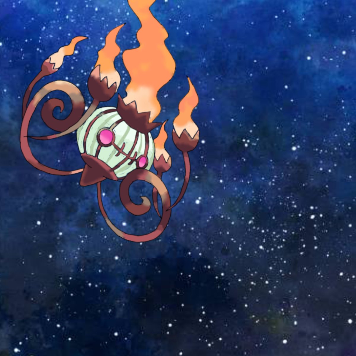 S0ul_sol's tweet photo. 最初のポケモンはBW、BW2の相棒
シャンデラです！！この子は最初の
色違いということもあり思い出深いです！
それでは次回のイラストで会いましょう！
 #イラスト #デジタル #ポケモン #BW #BW2
 #シャンデラ #ブラック #ホワイト 
#ブラック2 #ホワイト2 https://t.co/DfNXUUALKr