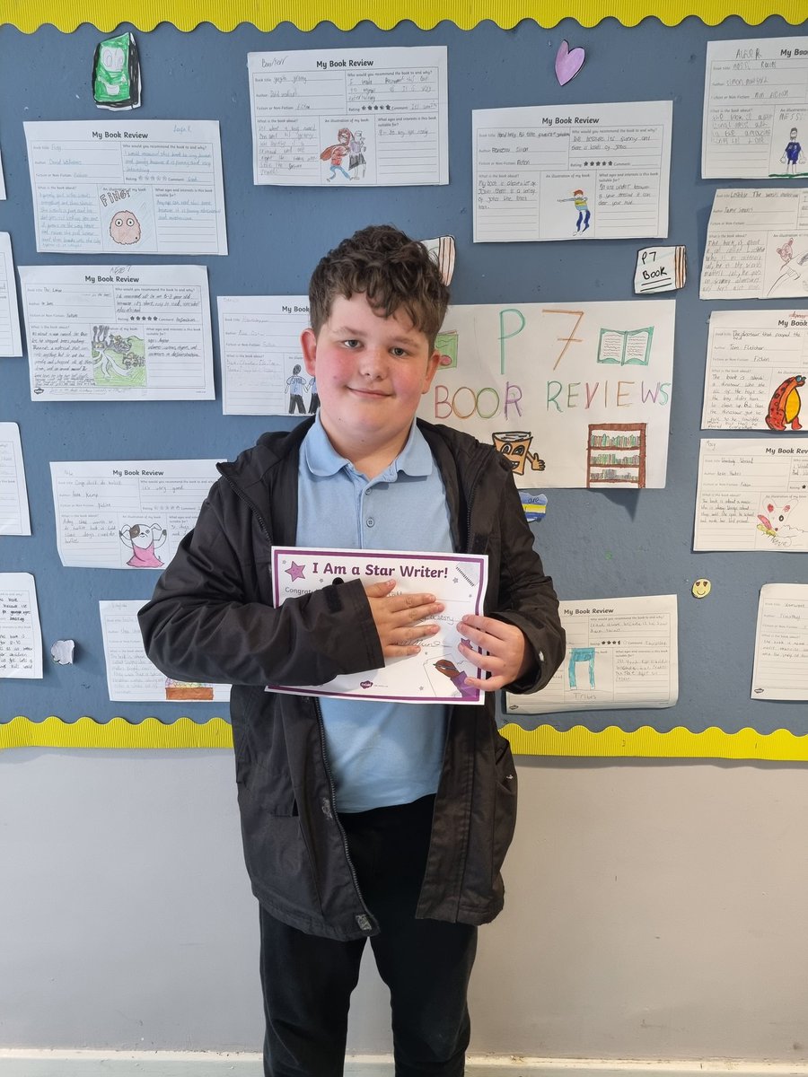 For making improvements in writing. Star writer from last week.