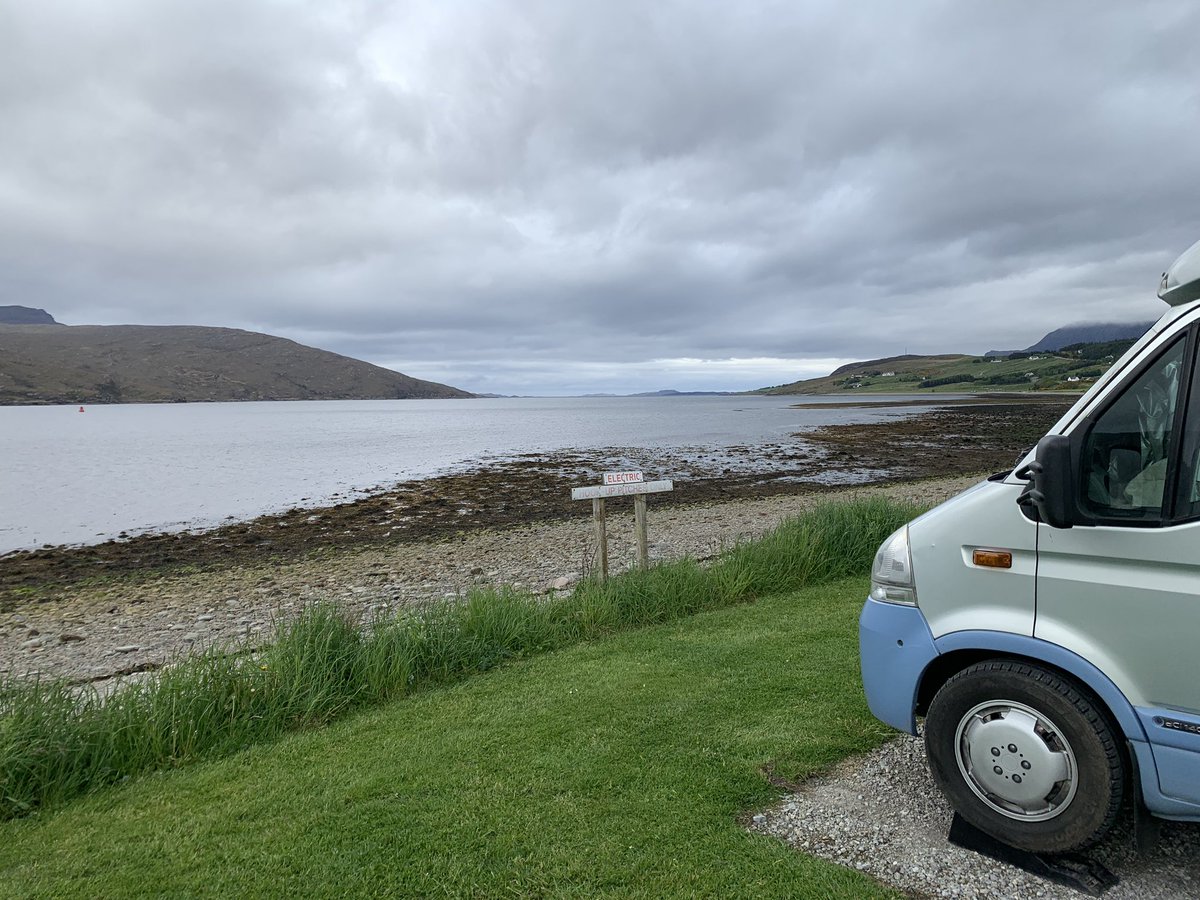 Pitched-up in Ullapool ready for the @QuaternaryRA_UK Wester Ross Field Meeting