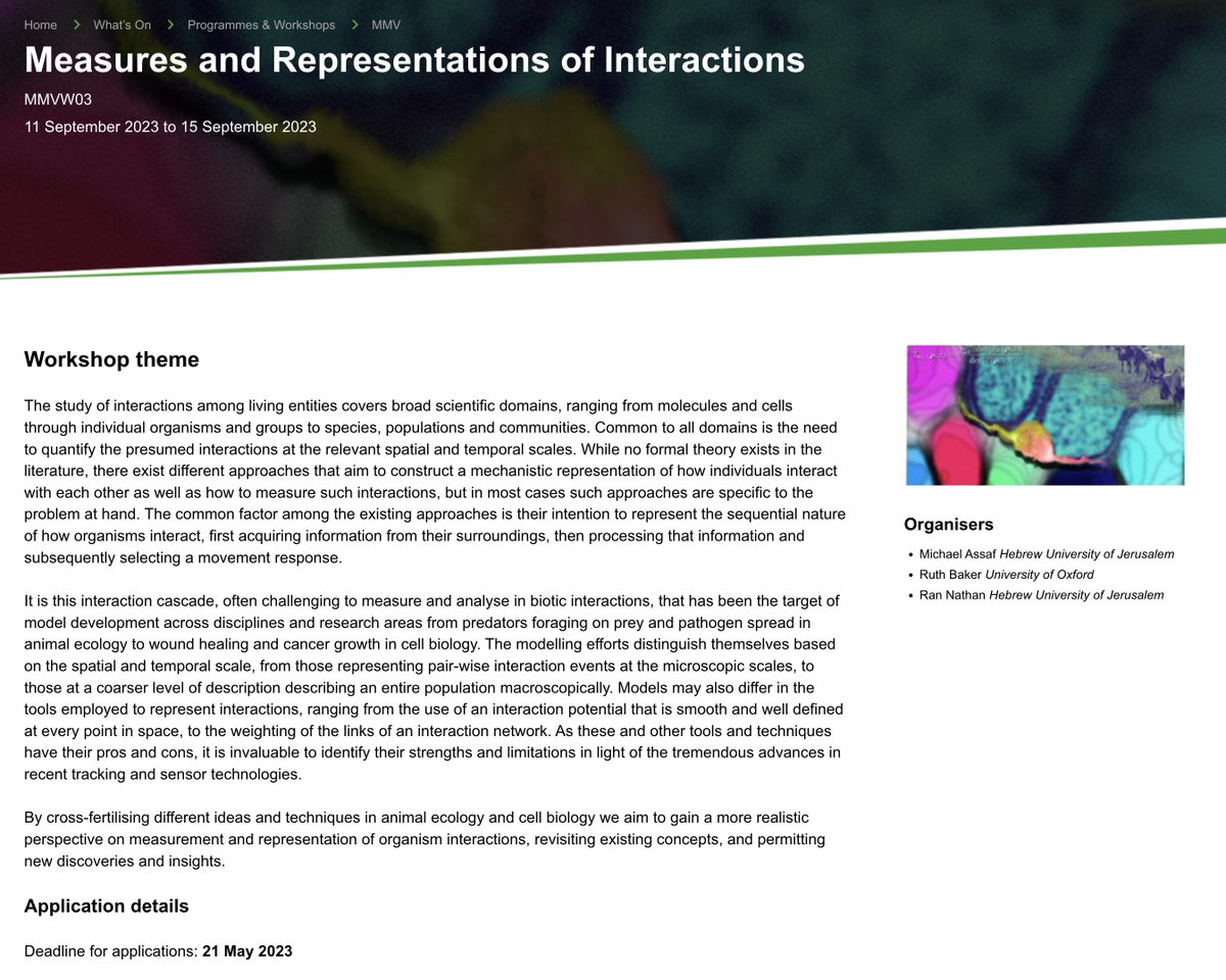 mathoncbro's tweet image. Workshop on "Measures and Representations of Interactions" looks very interesting!
newton.ac.uk/event/mmvw03/
deadline to apply May 21