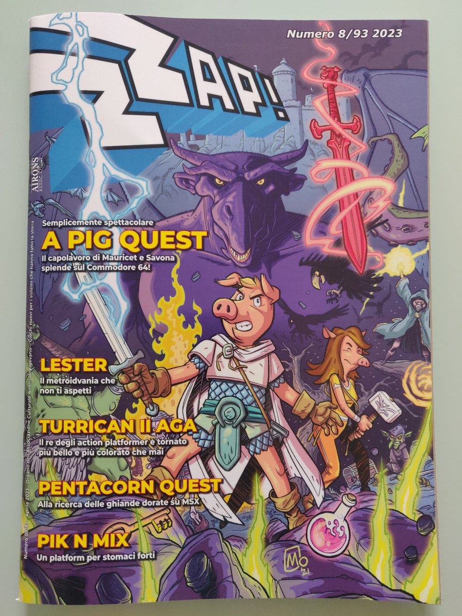 tonysavon's tweet photo. Il mio sogno da piccolo era quello di pubblicare un gioco #C64 e vederlo recensito da #Zzap64. Grazie @PaoloBesser e tutta la relazione di Zzap Italia per aver accontentato quel bambino!
#APigQuest @Mauricet34 @Aldo_C64 https://t.co/oC7Krhgrue