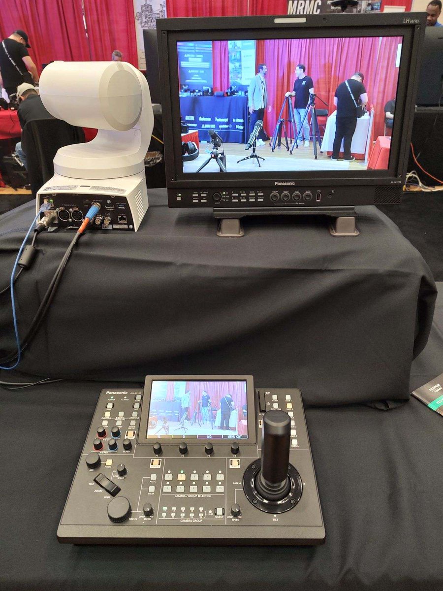 PanasonicProAV's tweet photo. On the road again 🚗 today we’re live from the #TexasProductionExpo where we’re showing our latest gear for live production, including the new AK-PLV100 #Cinelive Studio camera and our newest #PTZ cameras. Stop by and say hello to our team 👋 https://t.co/rEoQYnjpWH