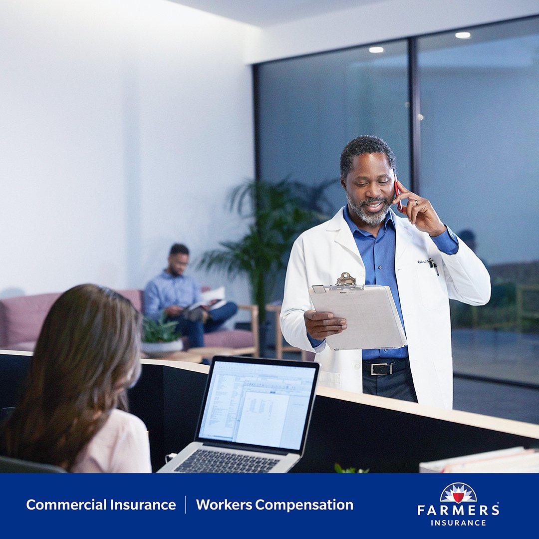 BaslerAgency's tweet image. Injured employees? The latest in medical care software will help the Farmers Care℠ team of occupational doctors, urgent care centers and hospitals to guide your employee’s treatment and, if needed, hospitalization.