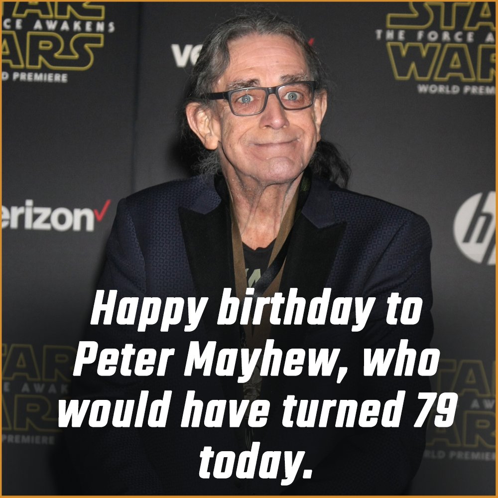 Happy birthday to Peter Mayhew, who portrayed one of the most iconic Star Wars characters of all time. 