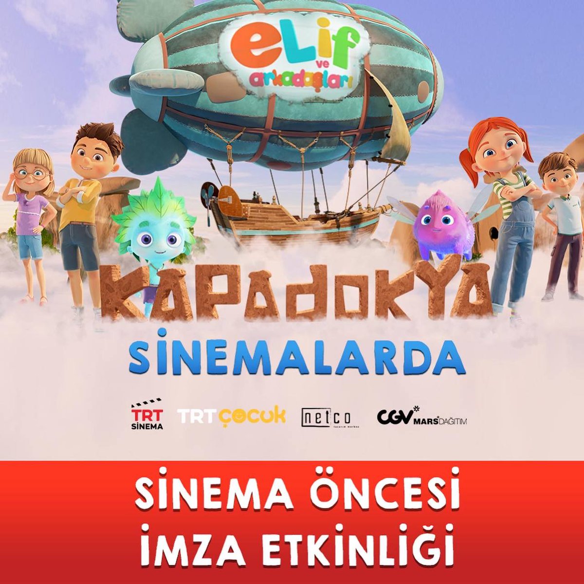 Elif ve Arkadaşları sinema öncesi imza etkinliğinde sizlerle buluşuyor! 😍 #Adapazarı #Kocaeli #İzmit ve #Manisa ‘daki tüm çocuklarımızı bekliyoruz. 😊

🎬 TRT ortak yapımı “Elif ve Arkadaşları: Kapadokya” tüm Türkiye’de sinemalarda!