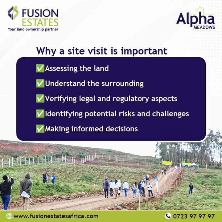 Site visit is very important. @FusionEstatesKE we have FREE Site visits everyday. Twende uone ni wapi unainvest. #sitevisits #affordableplots  am a phonecall away. 0723640653