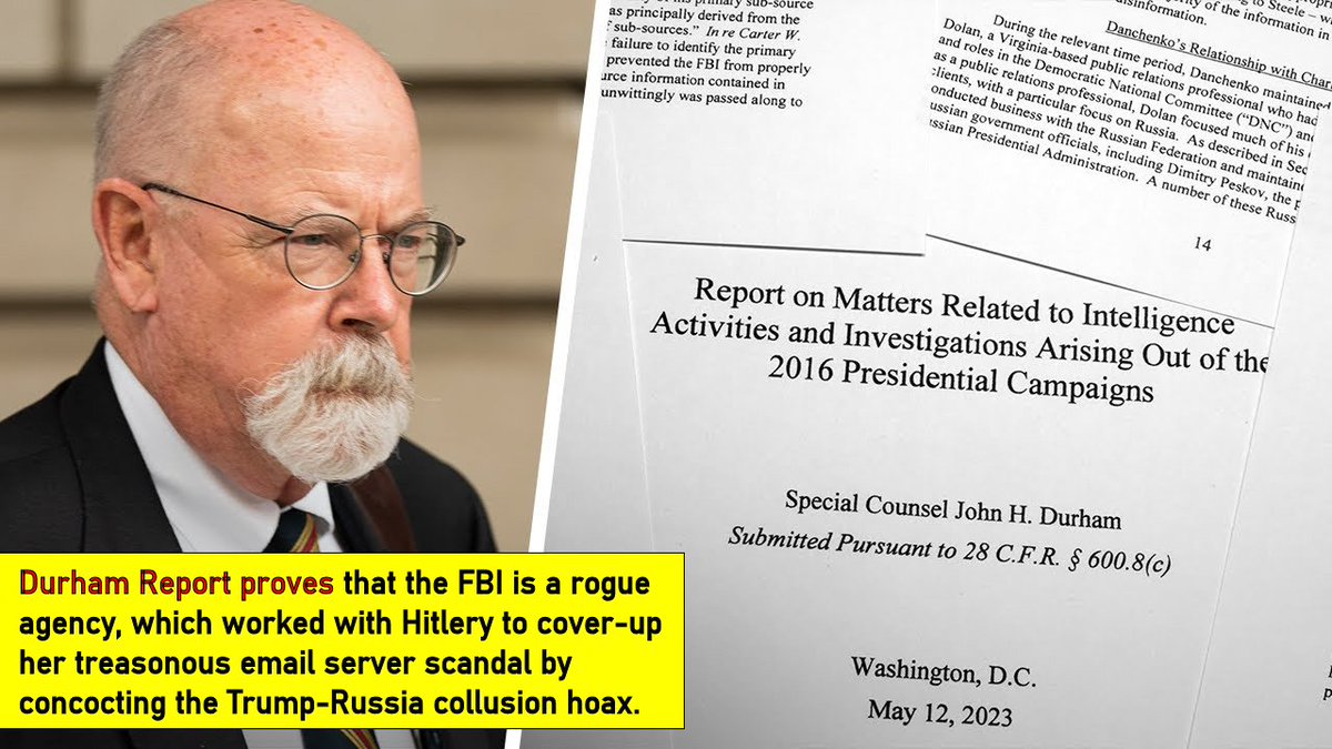 AlaskasList's tweet photo. Criminals at the highest levels of the #Government, including #Obama, knew that the entire narrative about #Trump colluding with #Russia was #CompleteBS made up by #HitleryClinton in an effort to distract from her own #treason working with the #ChiComs. #LockHerUp #AbolishTheFBI https://t.co/EJAjlj8Msl