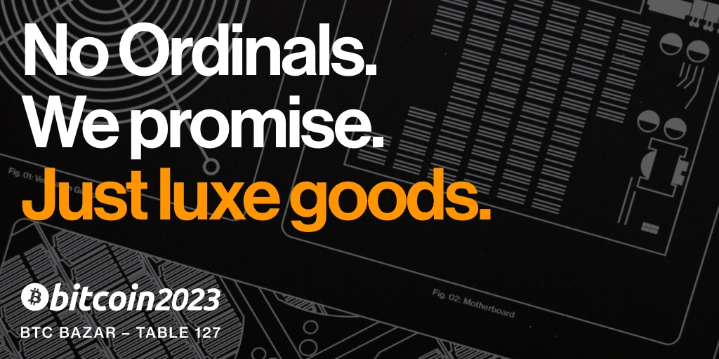 We deal in tactical things. That exist. To be worn. 
And admired. And help you get into amazing situations. 📦📦📦
-
#Bitcoin2023 #BTC #MiamiBeach #SatoshiNakamoto #Bitcoin