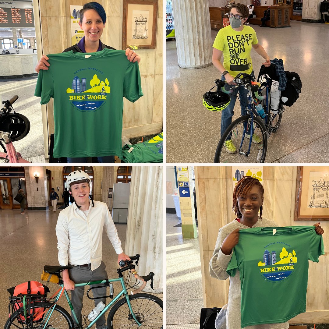 mtamaryland's tweet image. MDOT MTA would like to give a big shoutout to all who biked 🚲 to work with us this morning at our awesome Penn Station @Bike2WorkMD pit stop! Explore other fun #BikeToWorkWeek activities here: biketoworkmd.com/Event-Calendar.