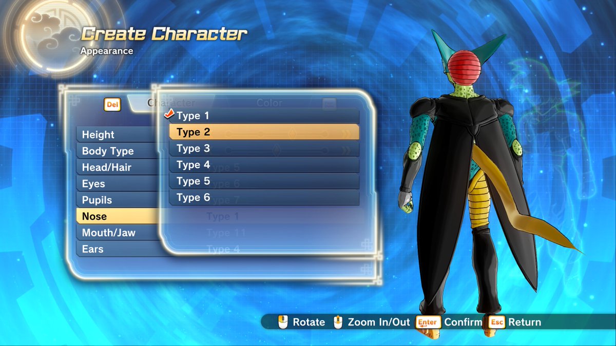 LeonExodio's tweet photo. #XV2BioAndroid
#BioAndroidRace
in the next big update the bio android race will get a small revamp on customizing your cac. the "nose" slot will now be changed to edit what kind of tail you want and any hair that was on that slot will now be moved to the "hair" slot. early wip https://t.co/5zuDX0Qcg8