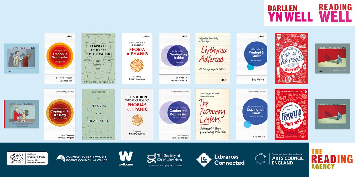 Reading is good for your mental health!
Our libraries offer the #ReadingWell scheme, a collection of books which provide helpful information for managing common mental health conditions, or dealing with difficult feelings and experiences denbighshire.gov.uk/en/leisure-and…