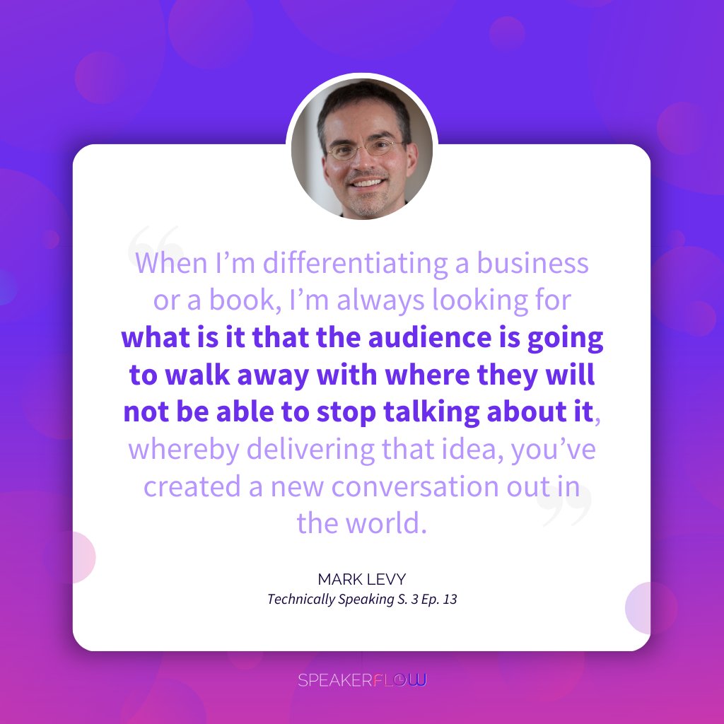 Just one of the many golden nuggets from our awesome conversation with Mark! 🙌

speakerflow.com/wtf-is-thought…

#ideasworthspreading #podcast #professionalspeaker