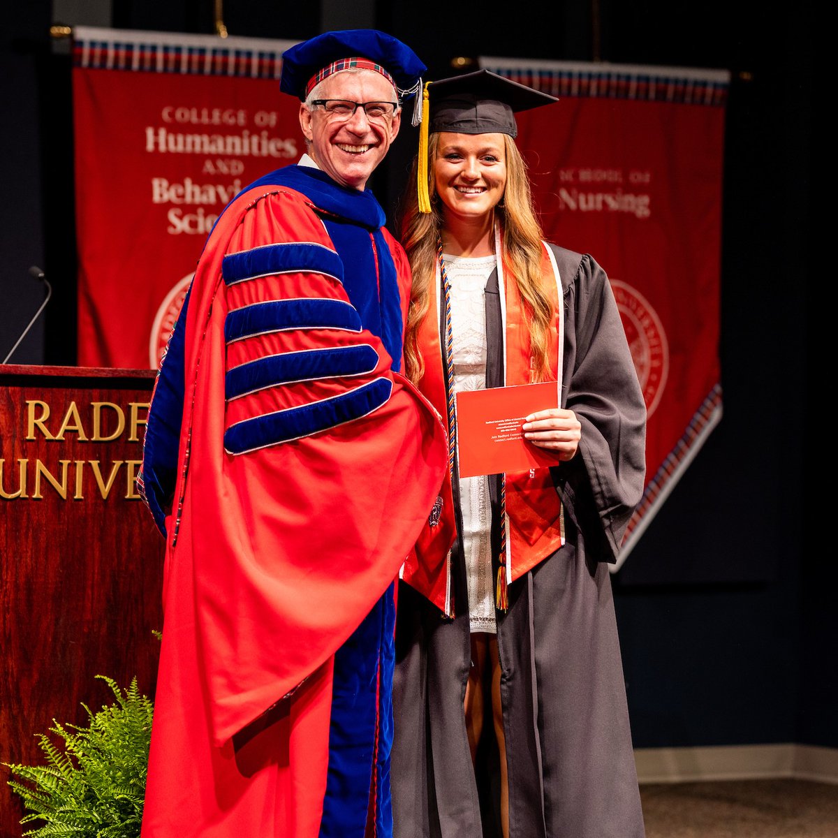 RadfordSoftball's tweet photo. Mega congrats to Skyler and Abby for graduating last week! We are so proud of your accomplishments and can't wait to see you continue to crush it post-grad 🎓

#RiseAndDefend https://t.co/17FBpVaKbg