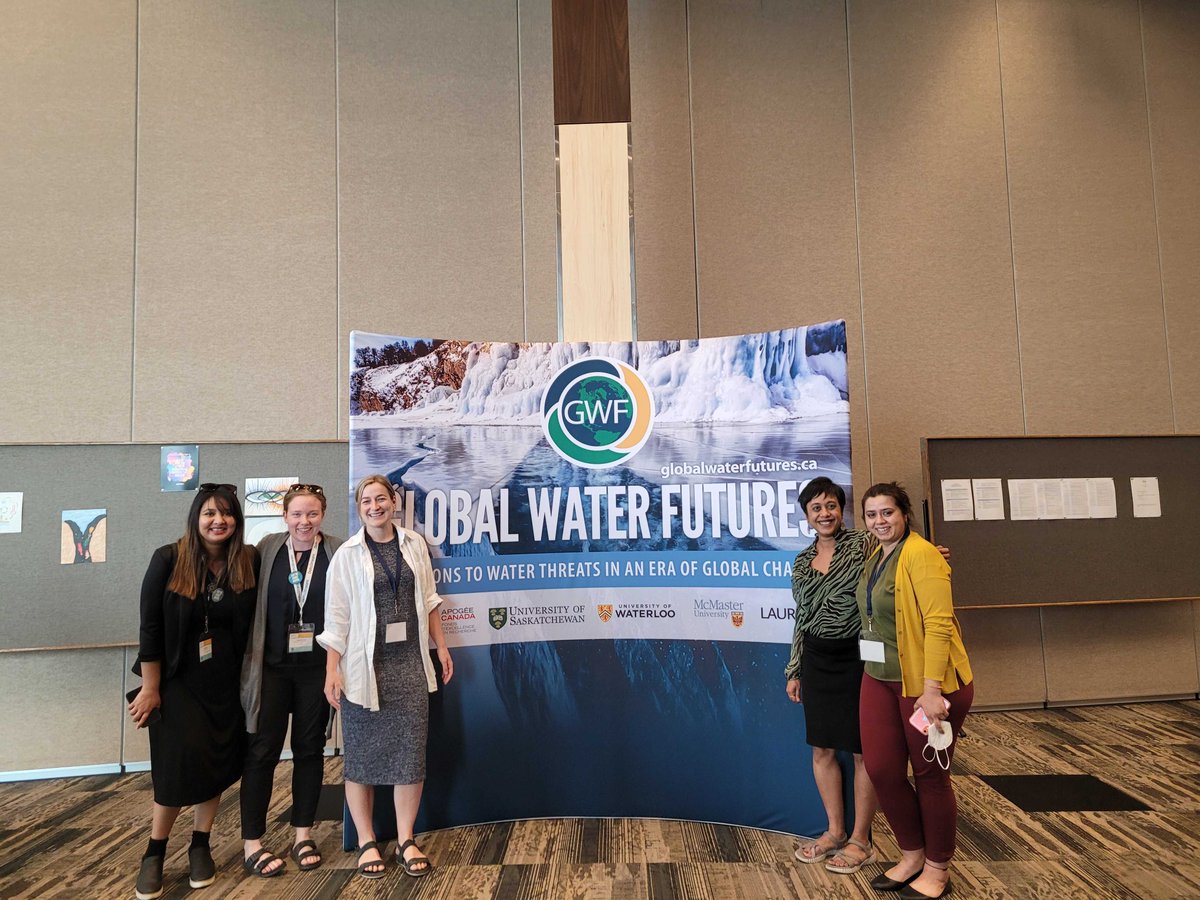 The Lake Futures Basu Lab team attended the Global Water Futures Annual Open Science meeting in Saskatoon this week #GWFfinale