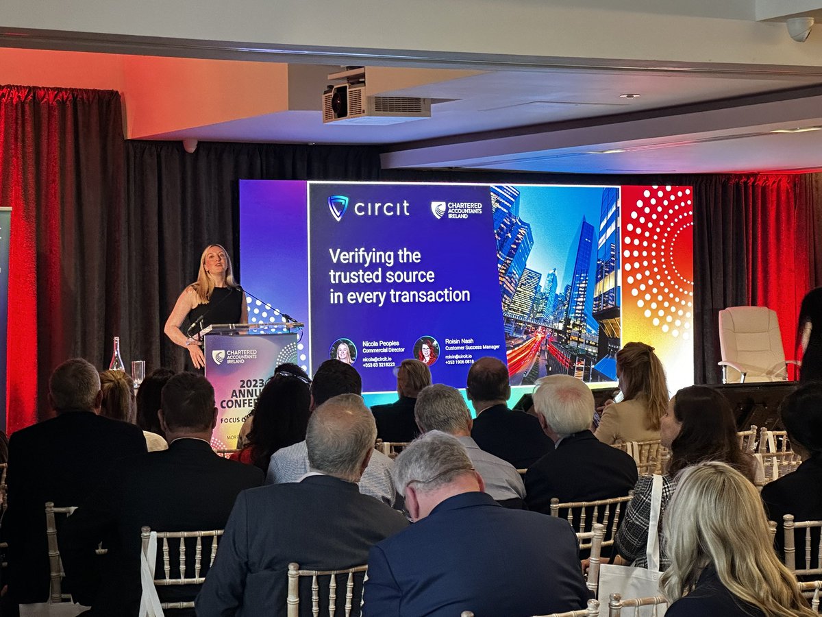 Circit (@circit_io) on Twitter photo Our Commercial Director, Nicola Peoples, presenting now to the <a href="/CharteredAccIrl/">Chartered Accountants Ireland</a> #AnnualConference Our Commercial Director, Nicola Peoples, presenting now to the <a href="/CharteredAccIrl/">Chartered Accountants Ireland</a> #AnnualConference