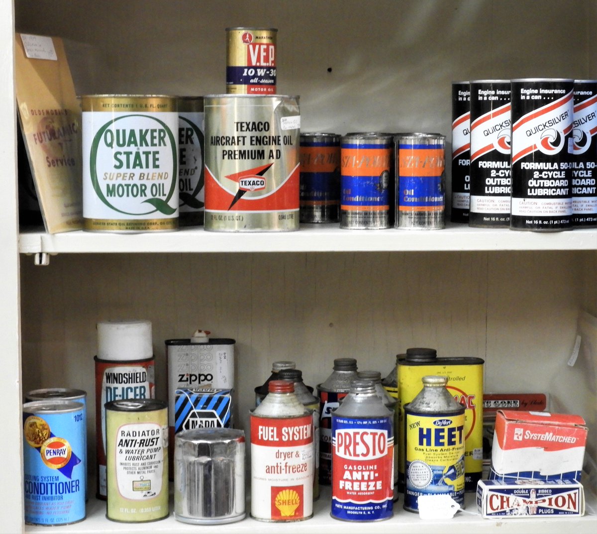 Automobilia collectors, here's a couple shelves for you.