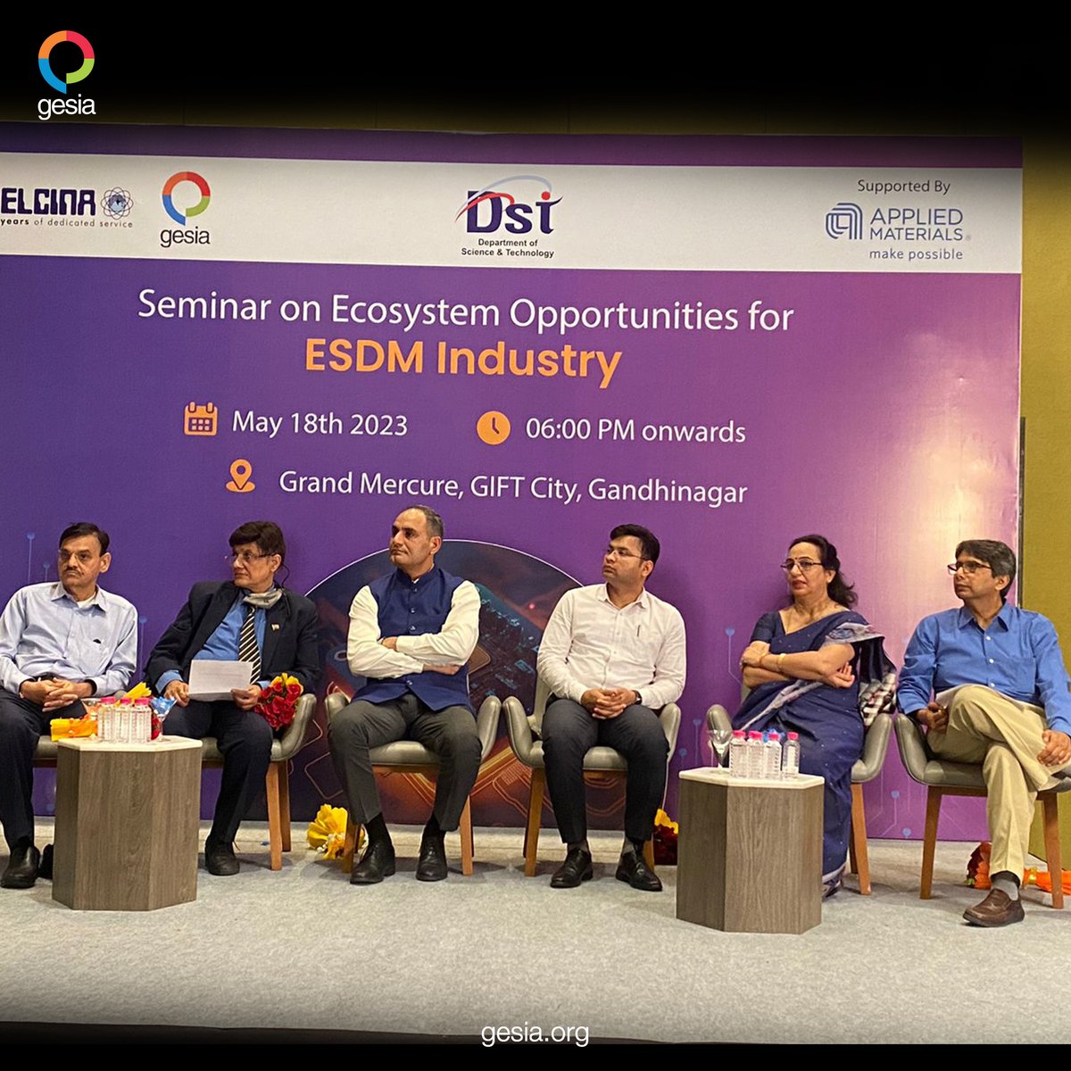 GESIA IT Association along with the Electronics Association of India (ELCINA) conducted an insightful event  on Emerging Opportunities in the electronics industry and its supply chain, Gujarat Government Electronics Policy and its benefits.