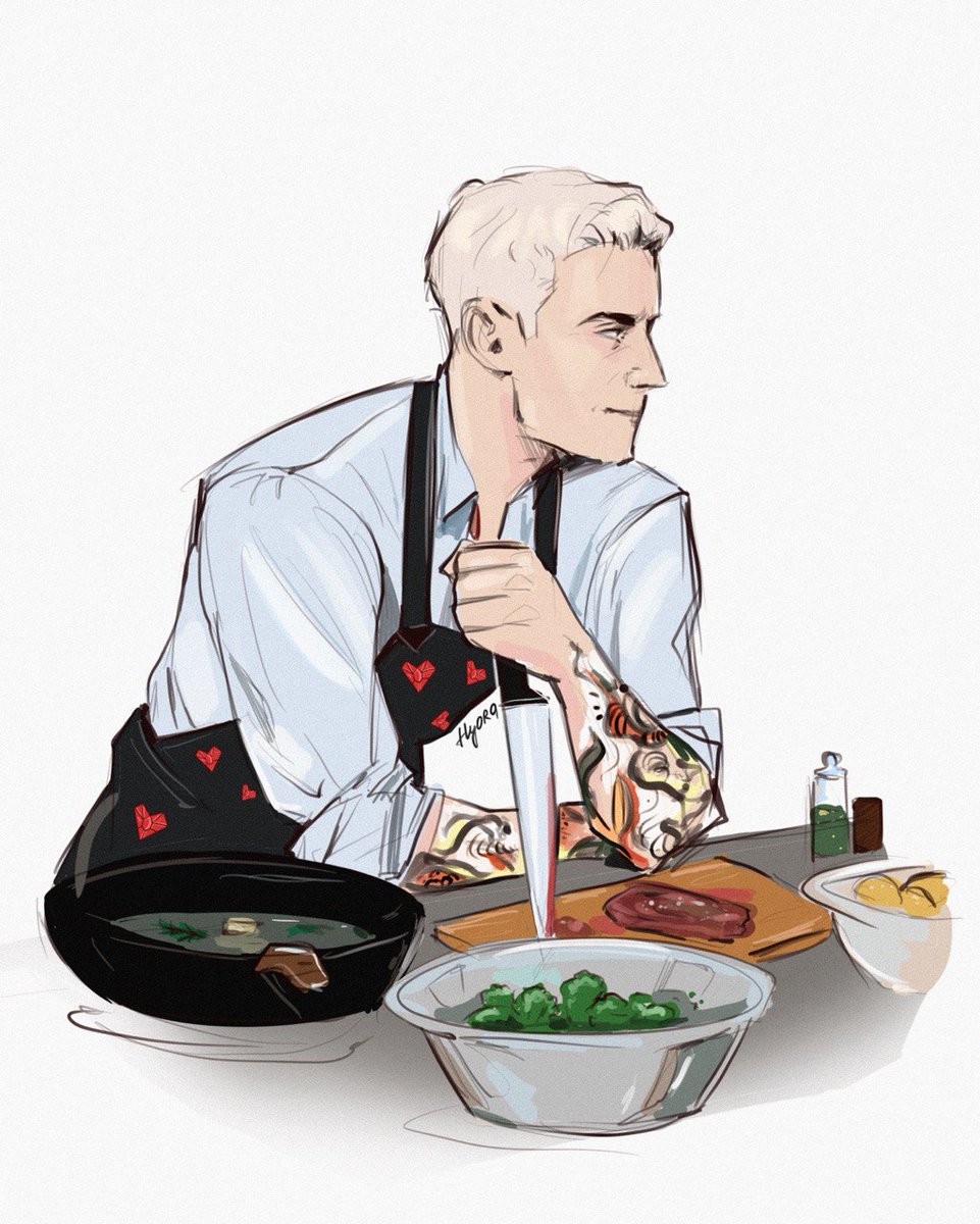 Last year Draco from «Номура» still one of my fav sketch

Kiss the cook, ladies 🤌🏻 
#dramione