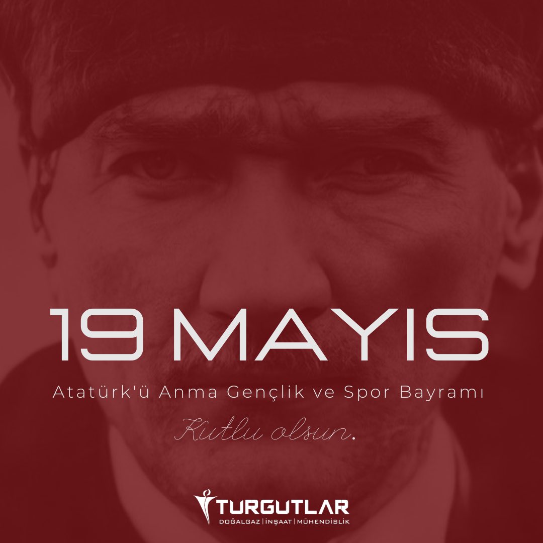 19 Mayıs Atatürk’ü Anma Gençlik ve Spor Bayramı kutlu olsun.
#19MayısGenclikveSporBayramı