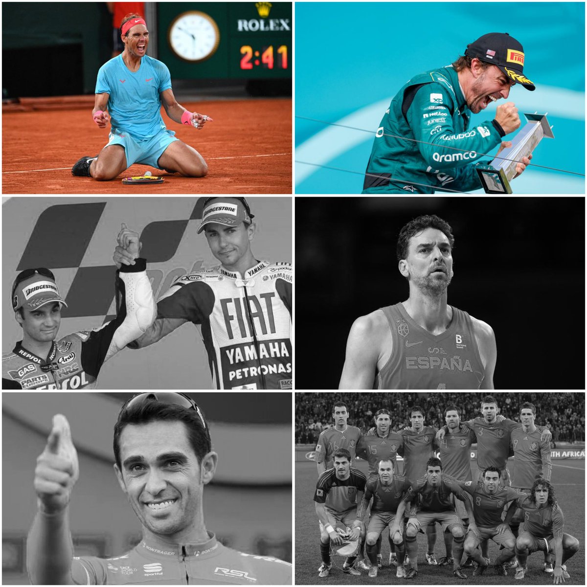 alomgc14's tweet photo. Duro escuchar en boca de Rafa Nadal que 2024 será su último año como tenista profesional. El paso del tiempo es inevitable y las leyendas de la generación de oro del deporte español se van apagando poco a poco.

No llores porque acabó, sonríe porque pasó. https://t.co/VxlMLYiMCA