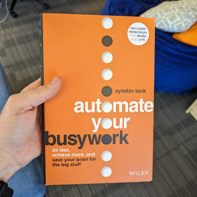 Happy and humbled to see this in print

Automate Your Busywork has just hit the shelves

Let me know what you think – and thank you so much for your support 🙏

You can order here: amazon.com/Automate-Your-…