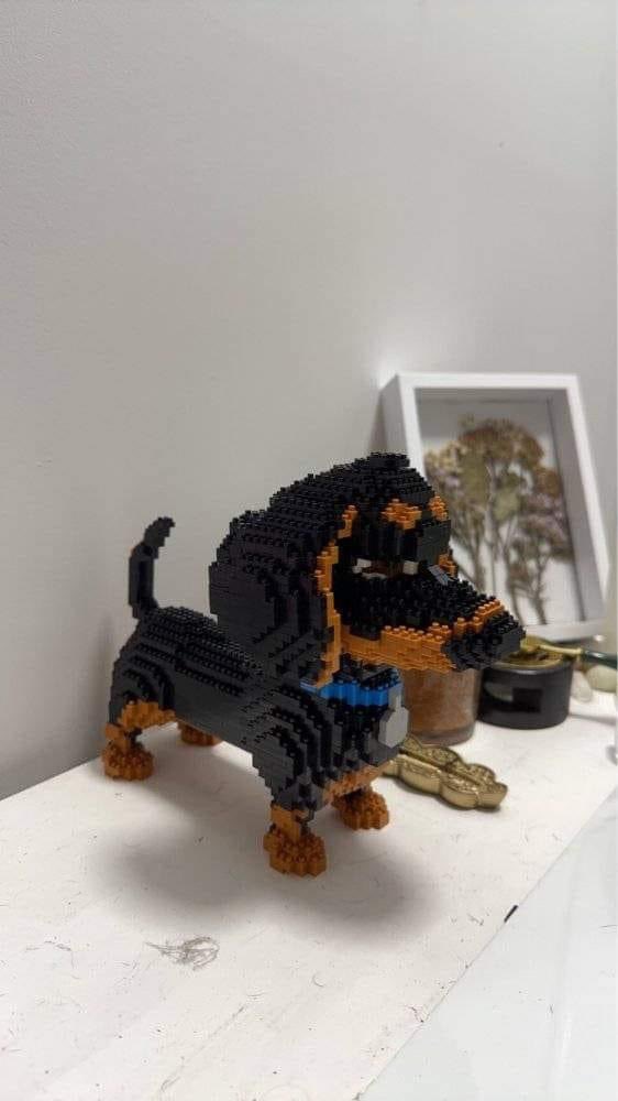 Dachshund Owner on X: finally finished this doxie lego! It took
