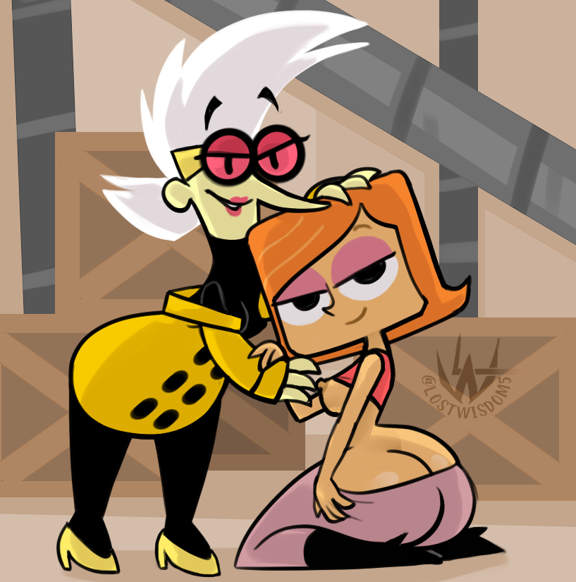 Talked with my bud about these shows yesterday, so naturally, doodled these ladies. #mylifeasateenagerobot #robotboy #nsfw