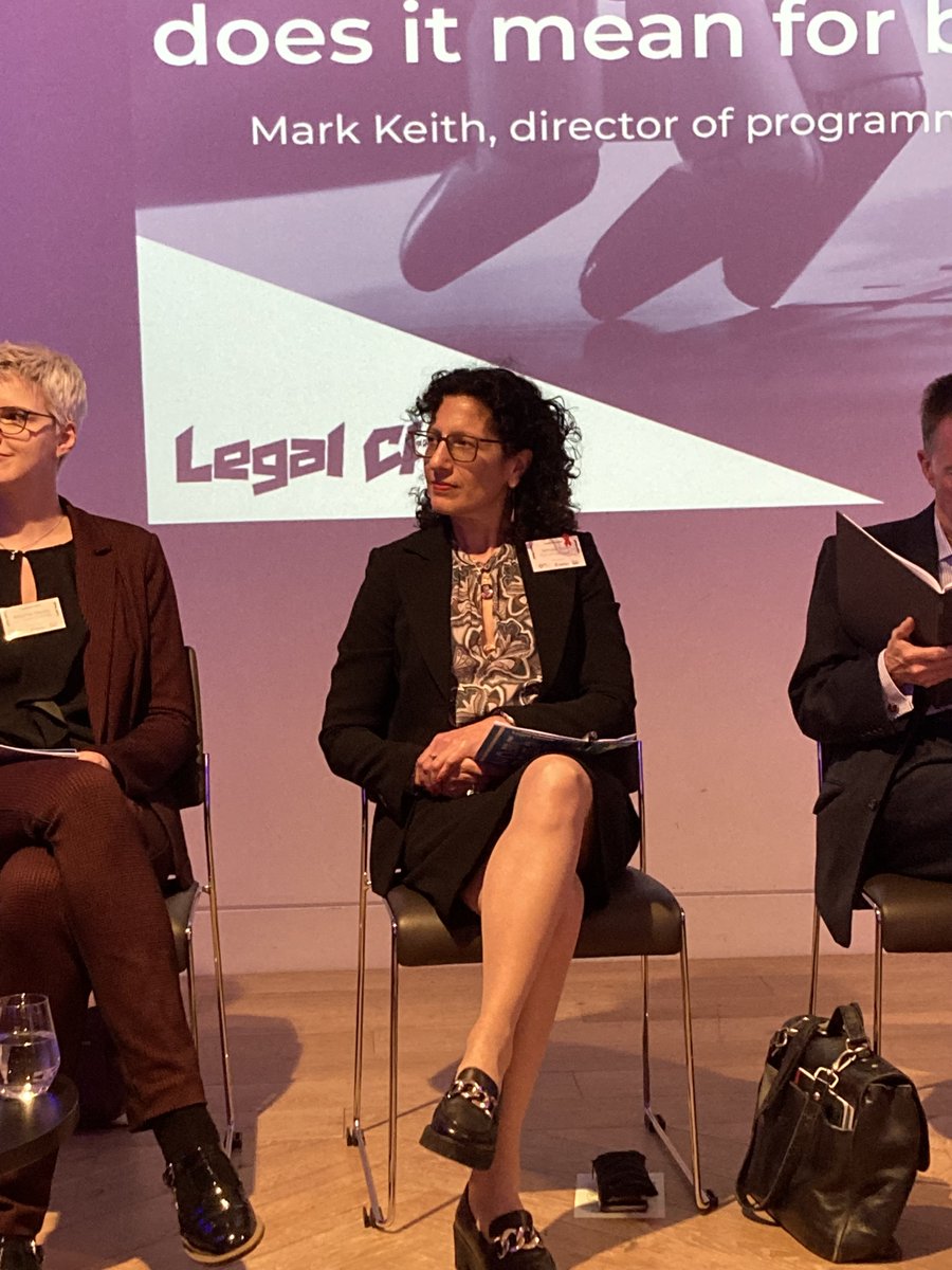 CityLawSchool's tweet photo. The City Law School's Simone Start and
@JamesCatchpole are attending the @legalcheek
#LegalEdCon as speakers.
💬 Also speaking today has been Konstantina Nouka, who completed her Bar Vocational Studies course last September. She addressed the issue of disability and the Bar. https://t.co/RSM67ZI9f8