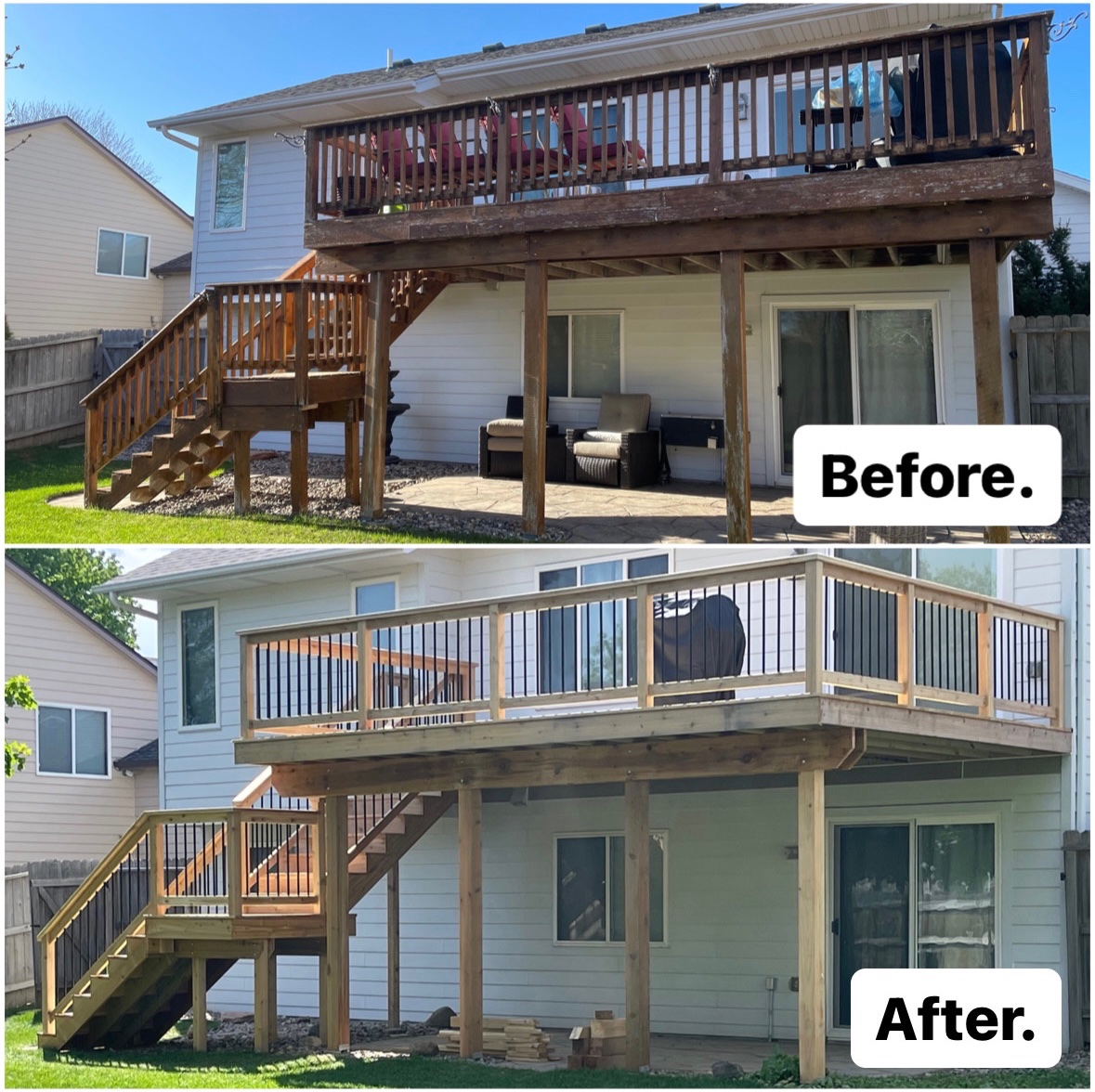 IntegritySF's tweet image. While we recommend TREX composite decking, we recognize that wood is a popular and cost-effective construction material for decks. The longevity and natural beauty of cedar make it a great choice! #integritySF #DeckBuilder