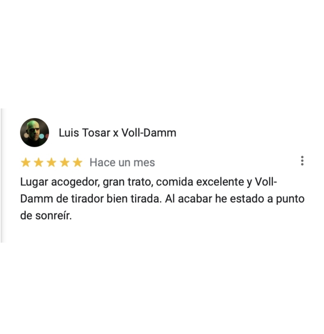 soycamarero's tweet photo. Si saben servir @volldamm, la buena reseña está assegurada por parte de Luis Tosar". #publi https://t.co/JvrQZE0A89
