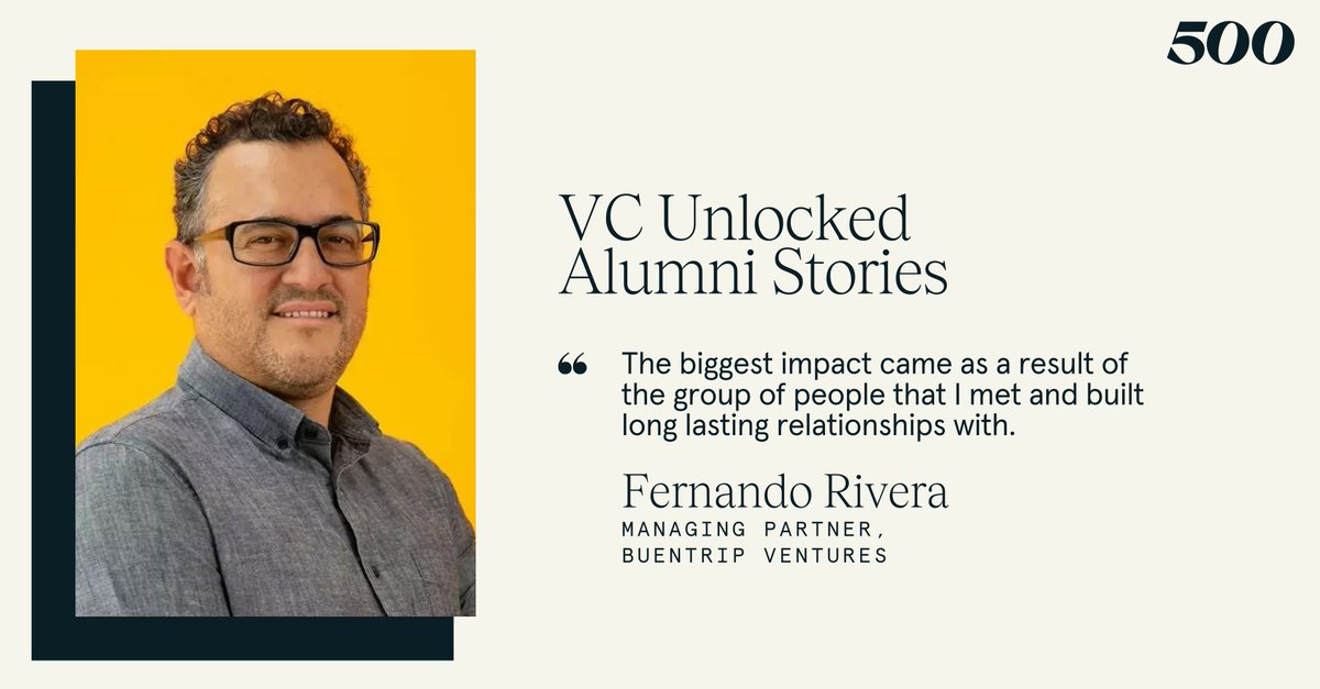 vcunlocked's tweet photo. #VCUnlocked: Silicon Valley 2022 Alum, @friveraz, is the Co-founder and Managing Partner at BuenTrip Ventures, Ecuador's first institutional VC fund.

Read more about the stories and impact of our VC Unlocked Alumni community: https://t.co/3KCdabfclV https://t.co/UeD27yKrzR